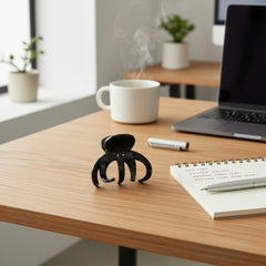 Trendy Acetate Hair Clamps - Black Claw