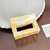 Trendy Acetate Hair Clamps - Small Square