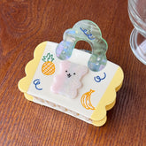 Cute Bear Hug Claw Clip