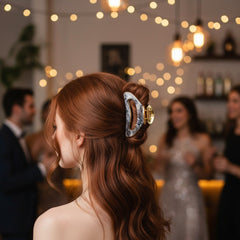 French-Updo Faux-Acetate Shine Clamp