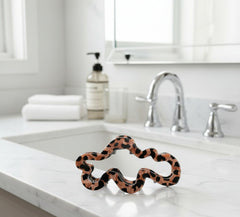 Vintage-Inspired Leopard Hair Clamp Set - Cloud Clamp