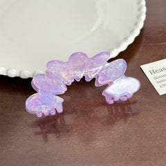 Trendy Acetate Hair Clamps - Petal