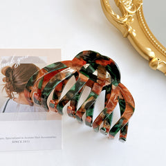 Vintage Acetate Pumpkin Hair Claw