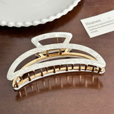 Trendy Acetate Hair Clamps - Crescent Moon