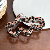 Vintage-Inspired Leopard Hair Clamp Set - Cloud Clamp