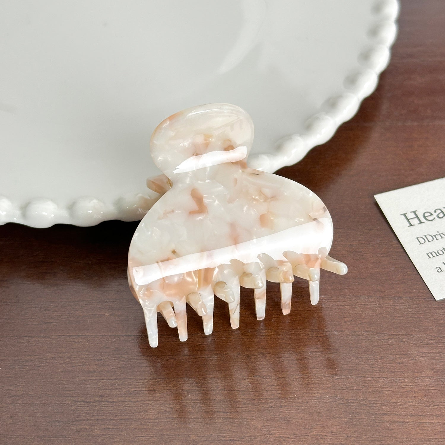 Trendy Acetate Hair Clamps - Semicircle