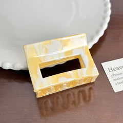 Trendy Acetate Hair Clamps - Small Square