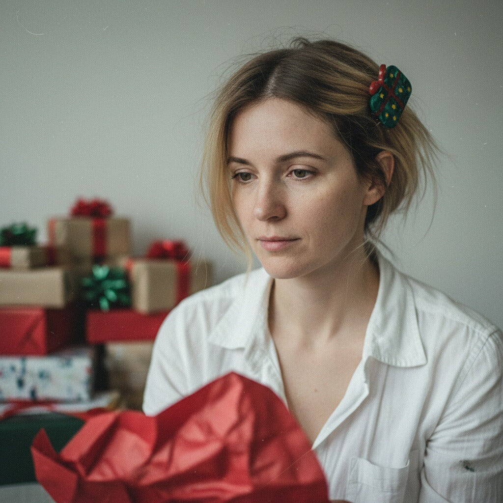 Christmas Gift Box Claw Clip