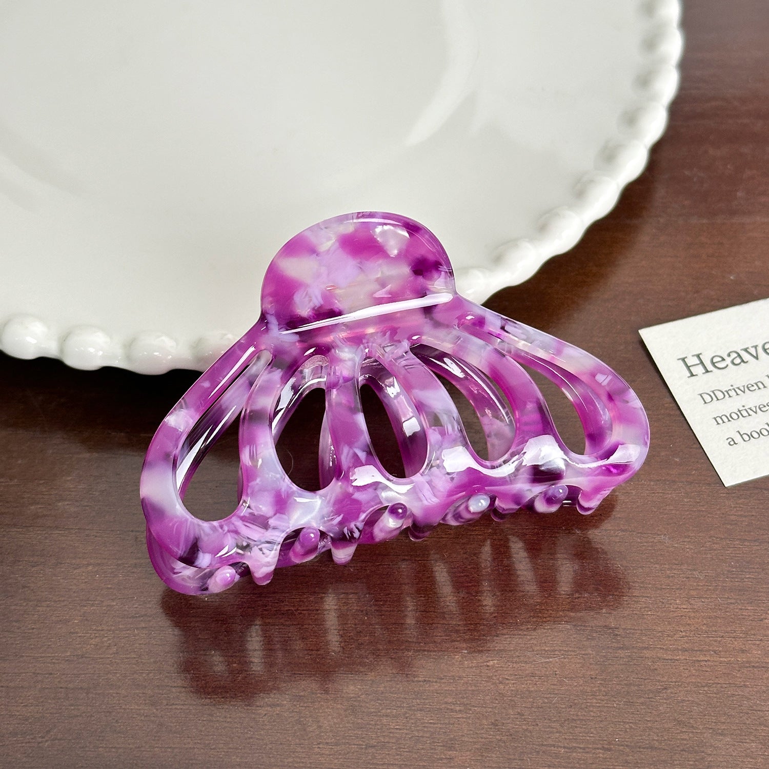 Trendy Acetate Hair Clamps - Pumpkin Claw