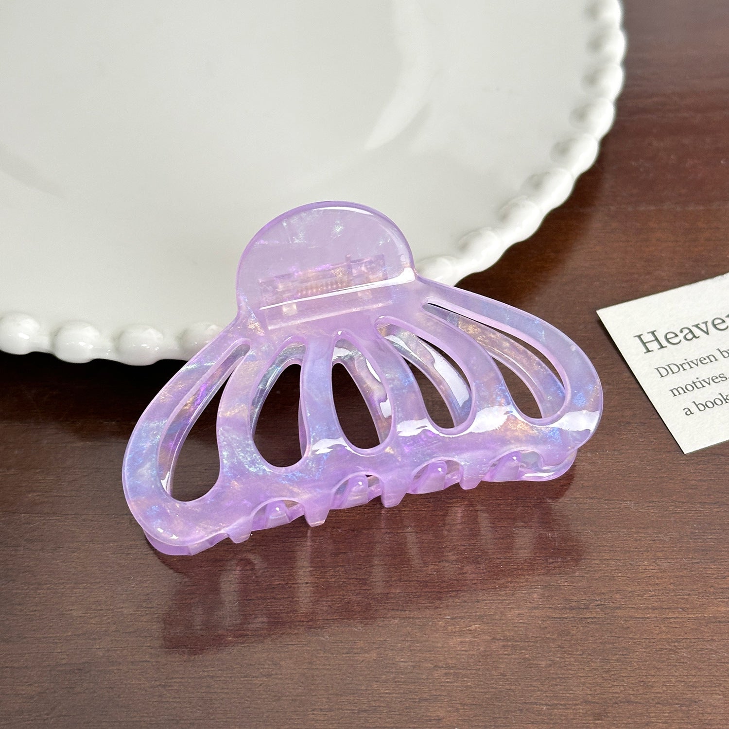 Trendy Acetate Hair Clamps - Pumpkin Claw