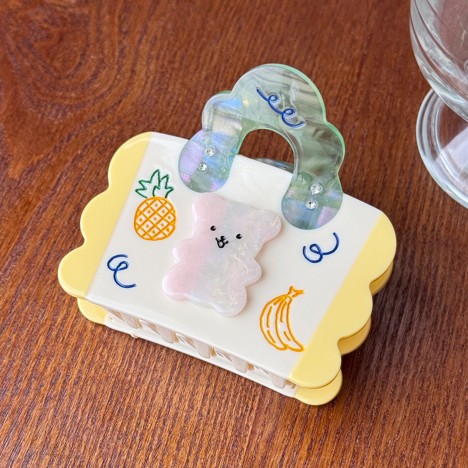 Cute Bear Hug Claw Clip