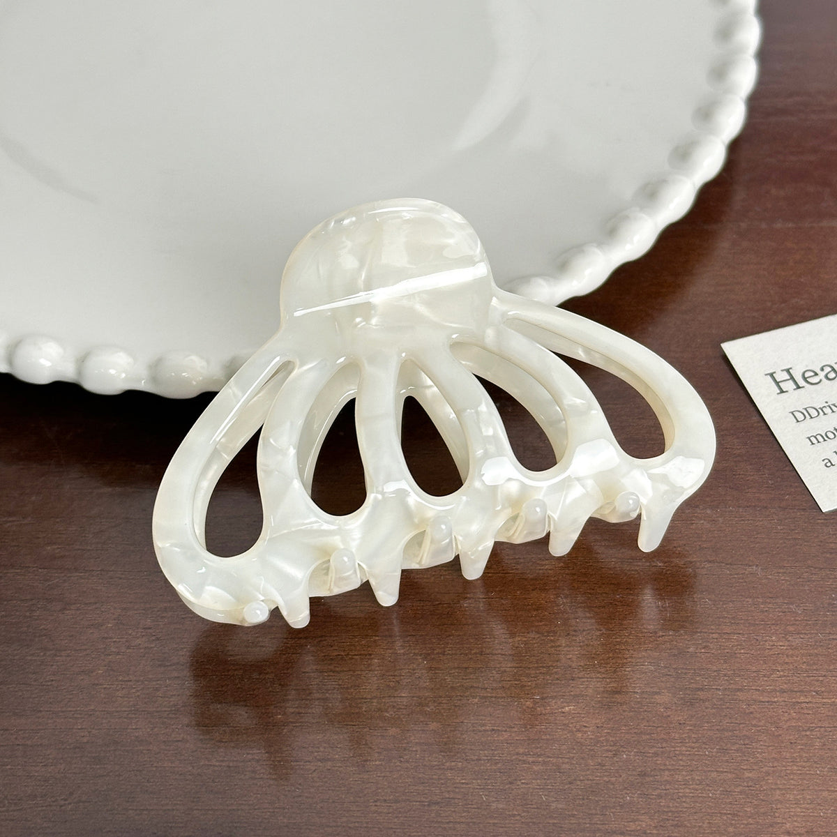 Trendy Acetate Hair Clamps - Pumpkin Claw