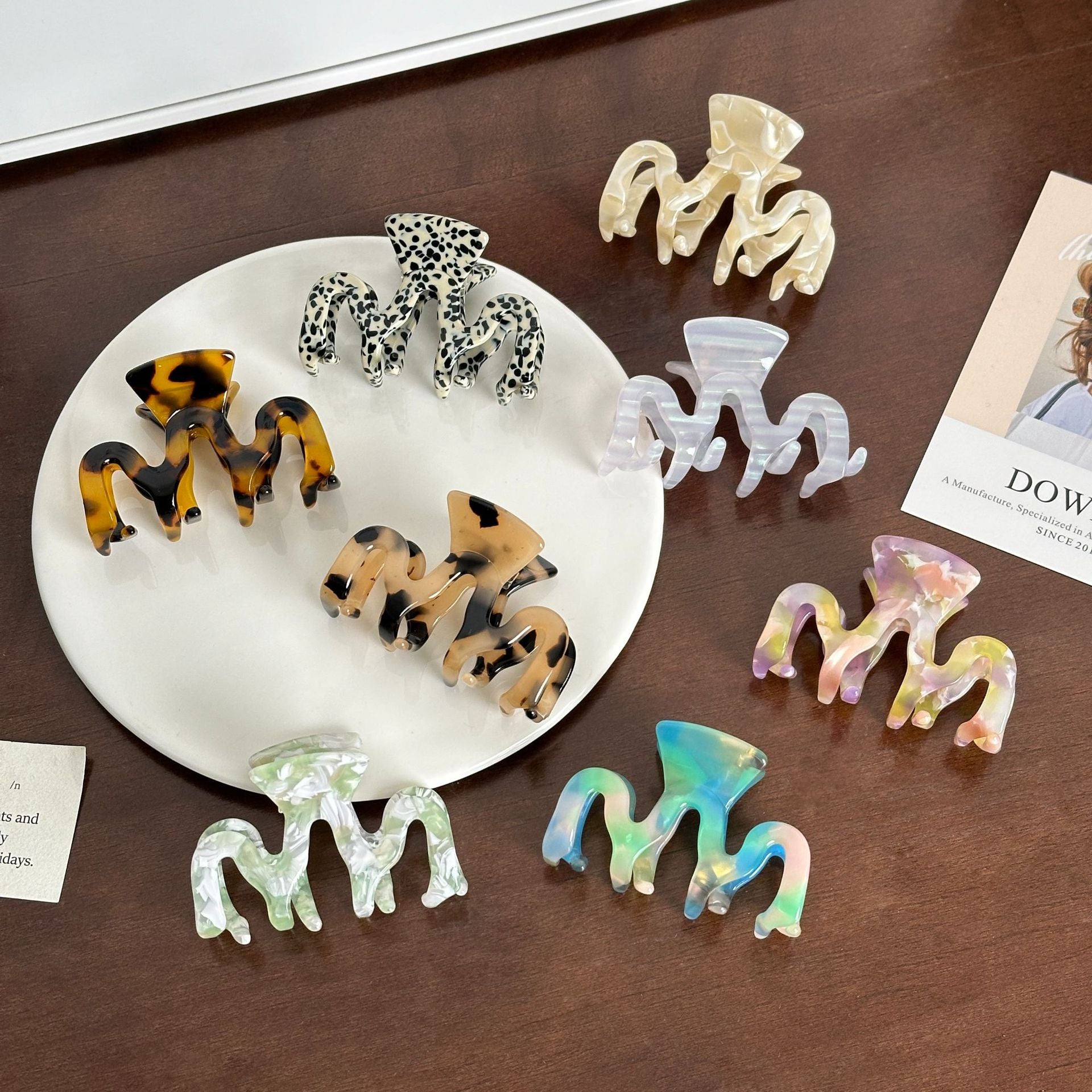 Vintage-Inspired Leopard Hair Clamp Set