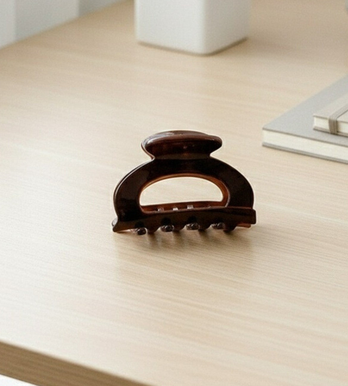 Parisian Flair Acetate Hair Clips - Semicircle Clip