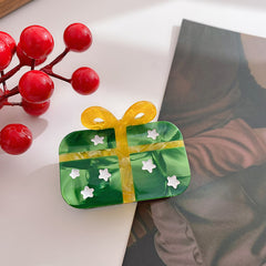 Christmas Gift Box Claw Clip