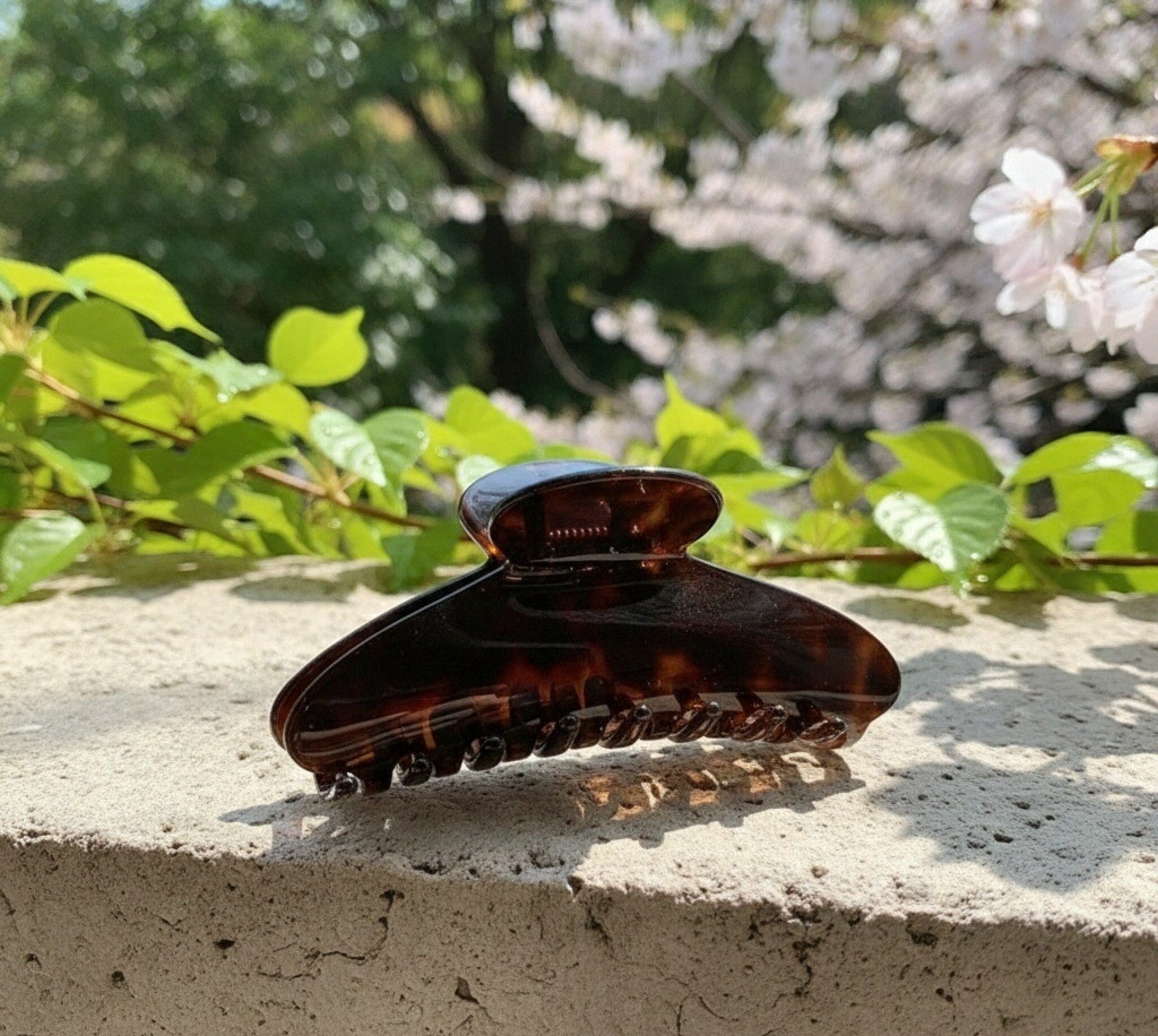 Parisian Flair Acetate Hair Clips - One-Piece Clip