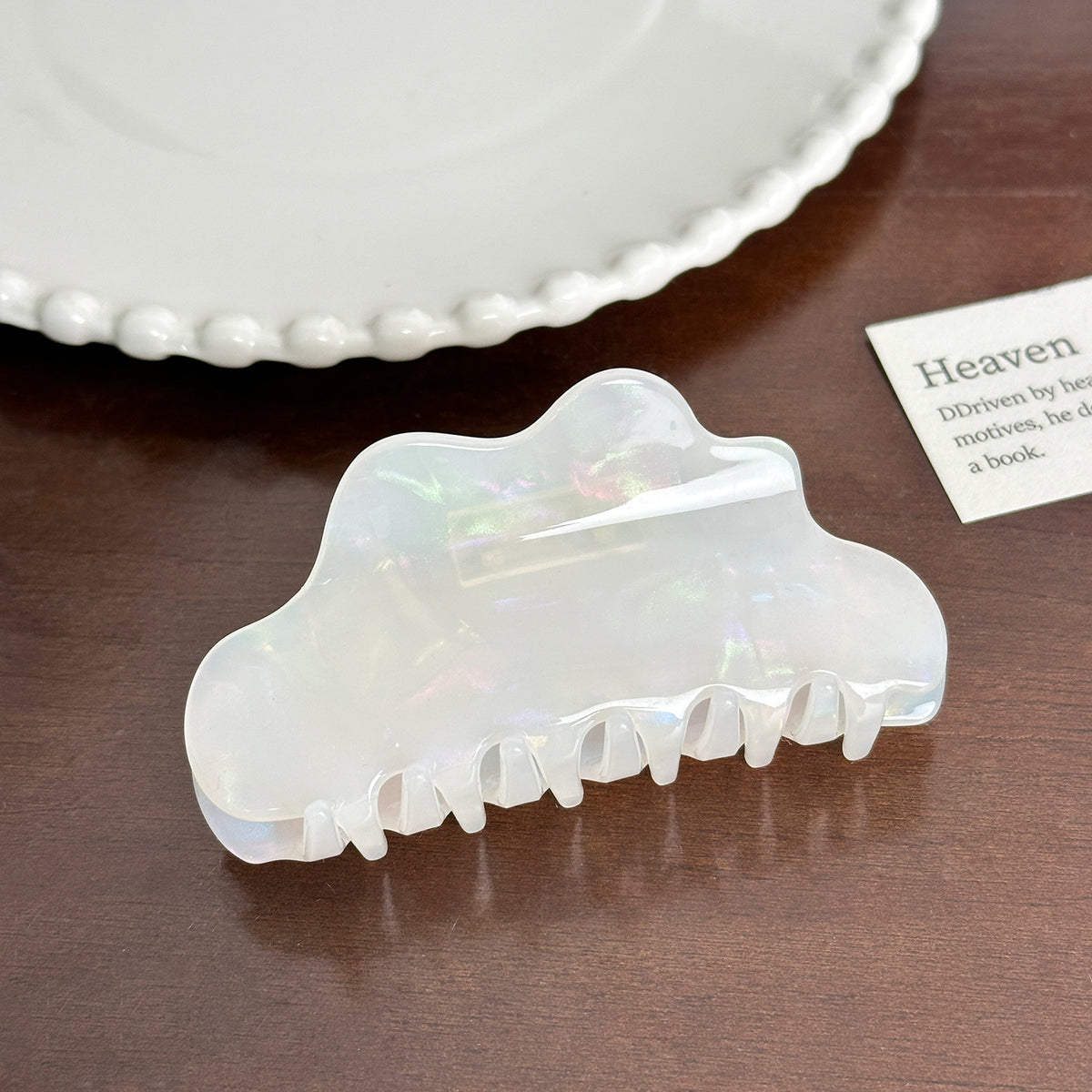 Trendy Acetate Hair Clamps - Cloud