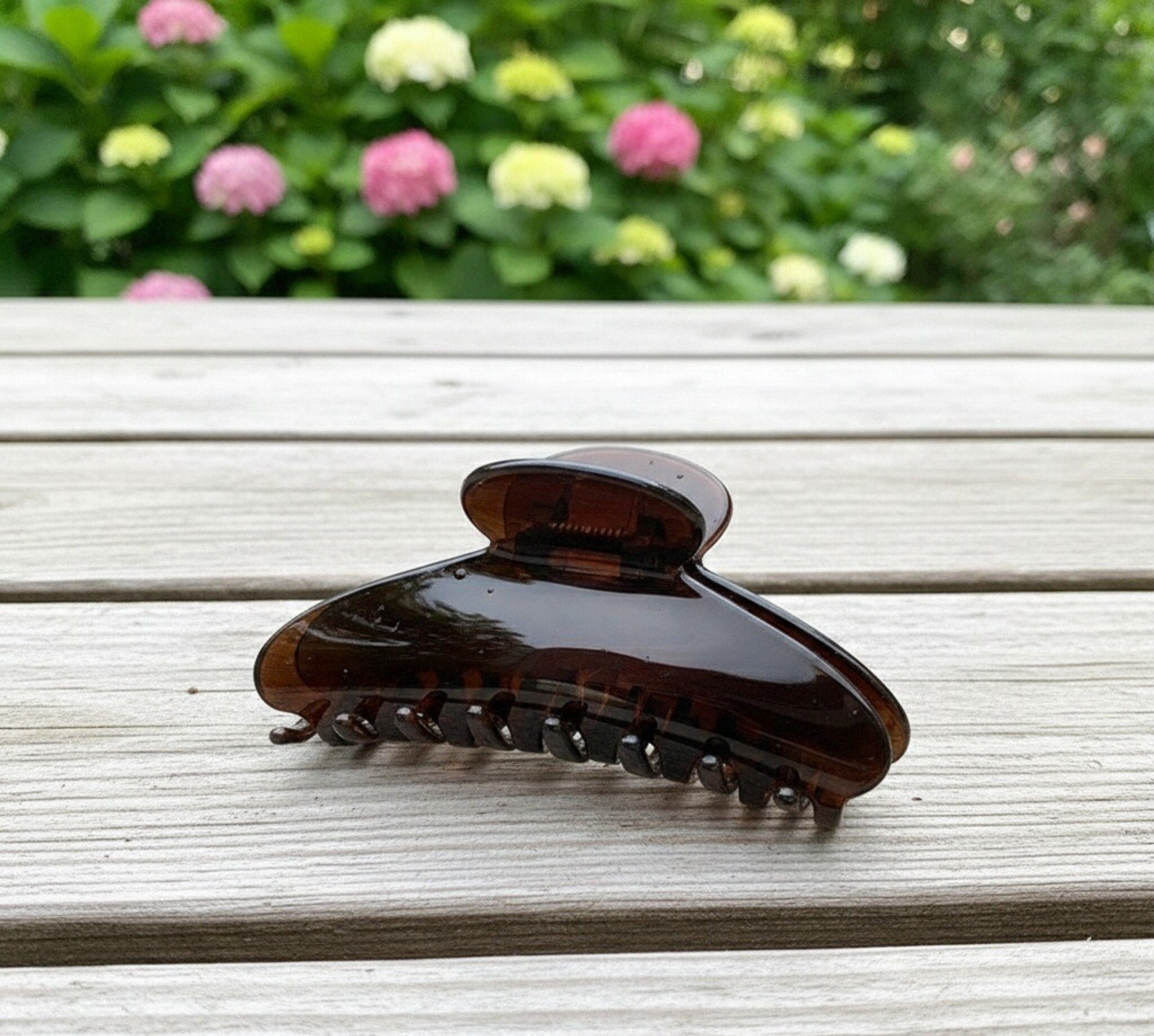 Parisian Flair Acetate Hair Clips - One-Piece Clip