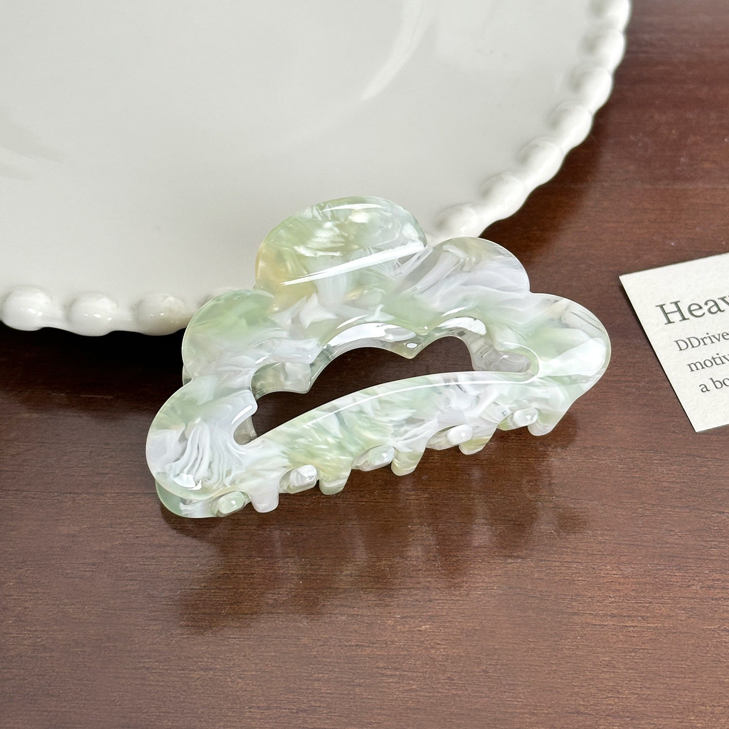 Trendy Acetate Hair Clamps - Hollow Clip
