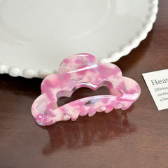 Trendy Acetate Hair Clamps - Hollow Clip