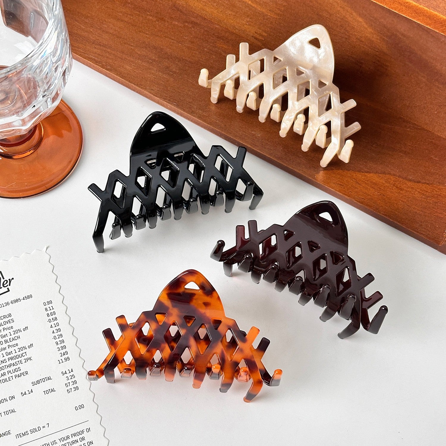French Vintage Acetate Hair Claw