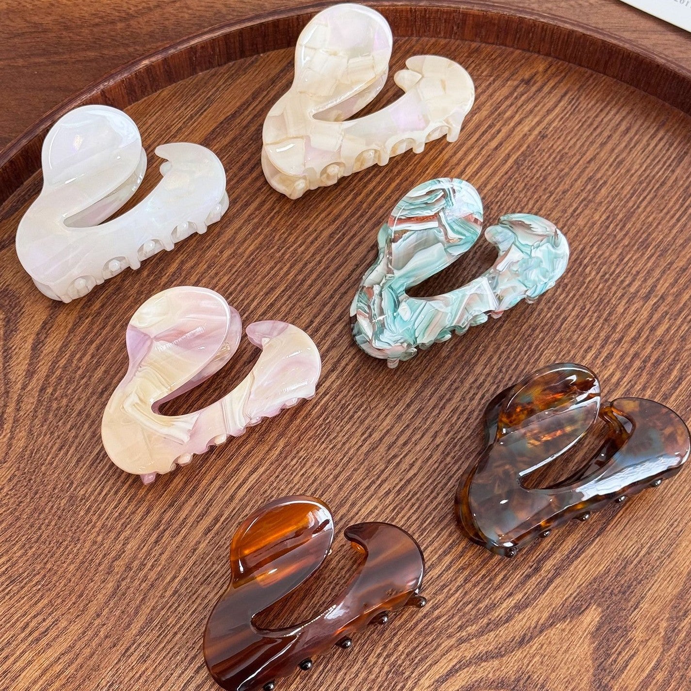 French Chic Acetate Hair Claw Clips