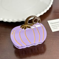 Trendy Acetate Hair Clamps - Pumpkin